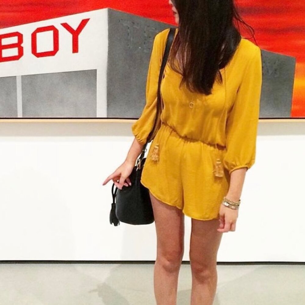 Golden Yellow Romper